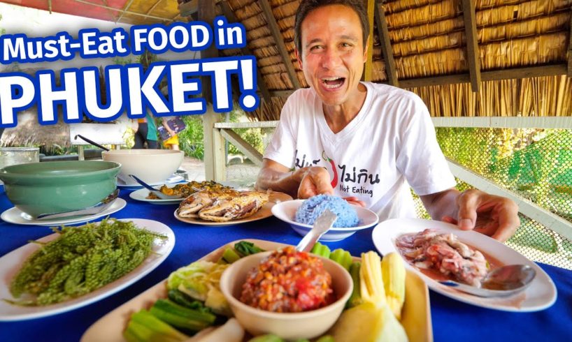 Eating 21 SPICY THAI FOODS in One Day!! | 3 MUST-EAT Restaurants in Phuket, Thailand!