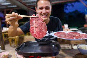 Eating the KOBE BEEF of Thailand - Is It That Good?? ? Street Food Steakhouse!