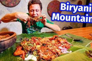 Extreme Malaysian Food!! BIRYANI MOUNTAIN + Smoked Goat Leg - Unseen Eating Experience!!