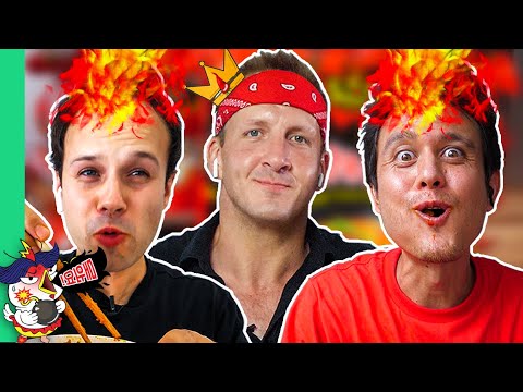 Fire Noodle Challenge w/ Mark Wiens and Food Ranger!! (10x SPICE!!)