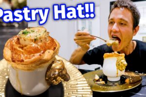 Giant Scallop PASTRY HAT!! ?  27 Year Old Chef Cooks FRENCH FOOD in a Warehouse!!
