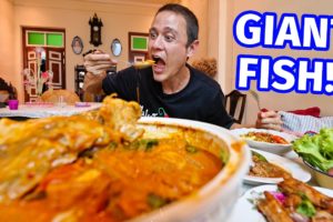 Golden FISH HEAD CURRY!! Best MALAYSIAN CHINESE FOOD in Phuket Island!