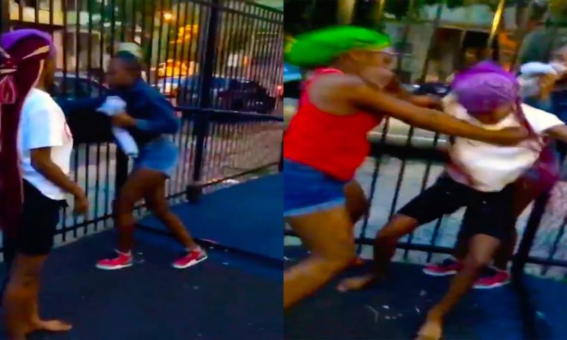 Hood Chicks Fighting #23: Girl Uses Mace Spray On Opponent.