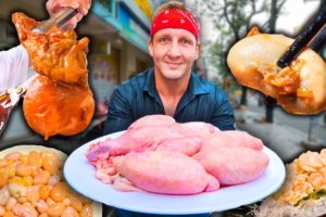 I Only Ate TESTICLES for 24 Hours!!  Extreme Street Food in Asia!!