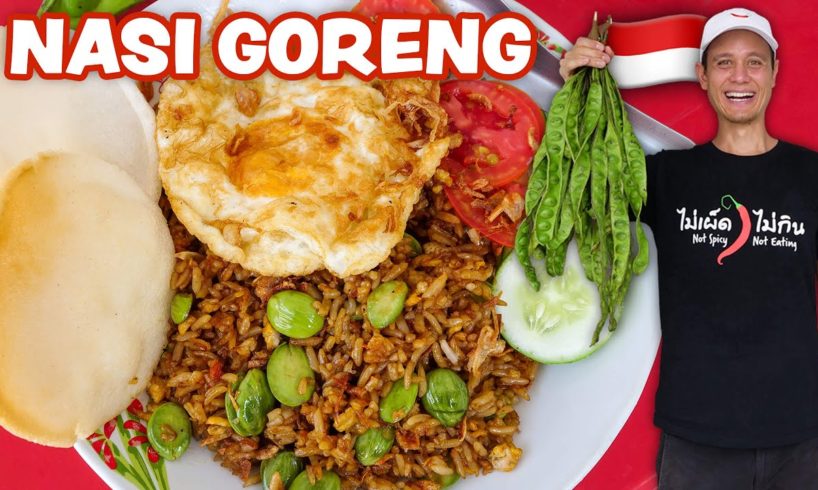 Indonesian Street Food ??  NASI GORENG RECIPE - Fried Rice!! | Street Food at Home Ep. 3