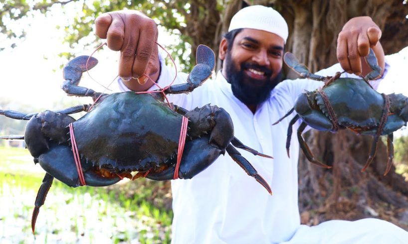 King Size Crab Masala Curry || Maharashtra Style Crab curry || Crab Cutting Skills || Nawabs Kitchen