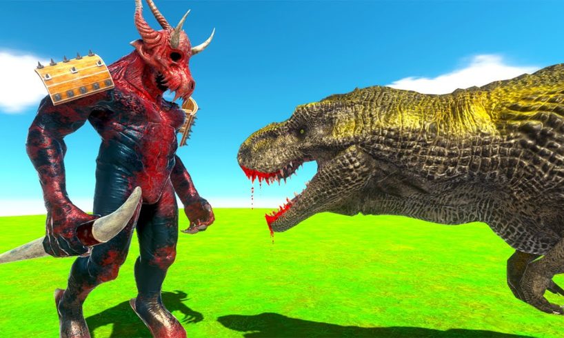 Kozarog The Demon FIGHTS T-Rex - Animal Revolt Battle Simulator
