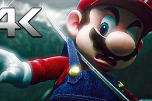 Mario Almost Dies in All Super Smash Bros Ultimate Animation Trailers (4k Ultra HD Cutscenes Movie)
