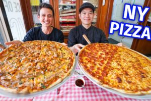 New York Pizza!! ? 18 Inches Pepperoni + Cheese NYC Style Pizza!!