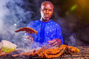 Nigerian Street Food at Night!! Africa’s Biggest Food City!!