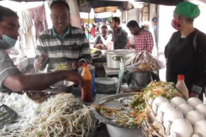 Office Time Street Food | Egg Chicken Fried Rice @ 70 rs Plate | Indian Tasty Street Food