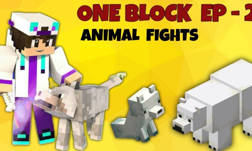 OneBlock Ep - 2 | Animal's Fights  | Minecraft in hindi | @Minecraft @Gaming
