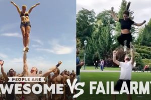 People Are Awesome vs. FailArmy | Cheerleading, Weightlifting, Surfing & More!