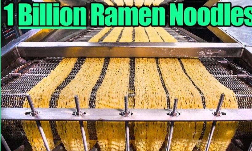 Ramen Noodle Factory Tour!! Making 1 BILLION Noodles a Year!!