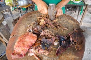 Street Food SLEDGE HAMMER BEEF!! ? Master Tenderizer! | Chiang Mai, Thailand!