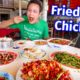 Street Food Tour - FRIED CHILI CHICKEN!! ?️  Giant Chinese Food at the GOLDEN TRIANGLE!