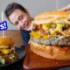 Supersize BURGER!! ? Eating an 11 Pound GIANT BEEF Cheeseburger!!