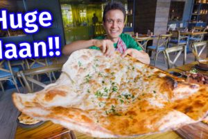 Table Size Naan!! INDIAN FOOD - Giant Kebab Meal Cooked in the Tandoor!!