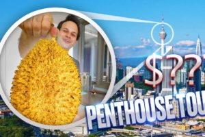 The CHEAPEST Penthouse in THE WORLD!!! (Private Elevator + Swimming Pool!) - My Malaysian House Tour