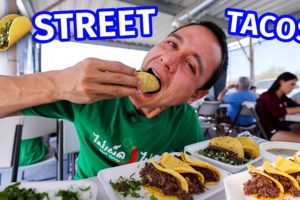 Ultimate Mexican Street Food Tour!! MEAT JUICE TACOS + Sonoran Hot Dogs in Tucson, Arizona!!