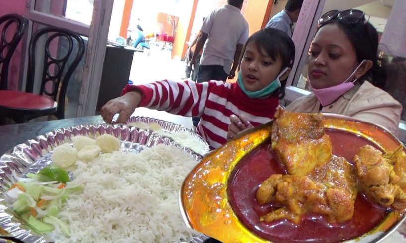 Unlimited Rice with Chicken & Veg @ 150 rs plate - Nimantran Hotel New Digha West Bengal