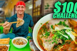 Vietnam $100 Street Food Challenge!! Best Street Food in Danang!!!