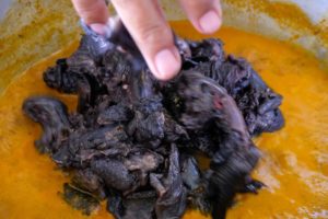 Village Food in Thailand - UNIQUE BLACK CHICKEN!! | Best Thai Food in Trang (ตรัง), Thailand
