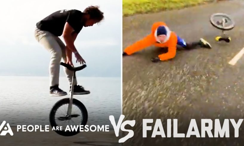 Wins Vs Fails In Unicycling, Weightlifting, Horseback Riding & More | People Are Awesome Vs FailArmy