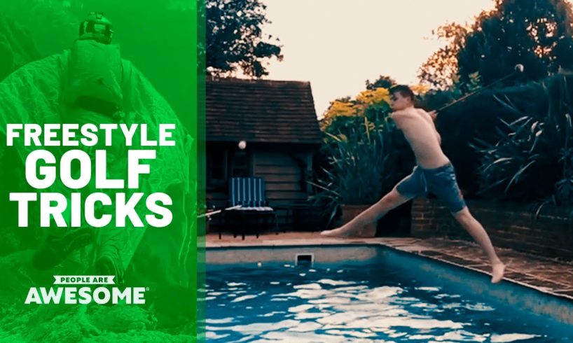 35 Surprising Golf Trick Shots | People Are Awesome