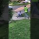 Ghetto fight man walks up on the wrong porch