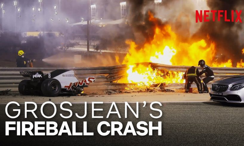 Grosjean's Insane Fireball Crash | Formula 1: Drive To Survive S3