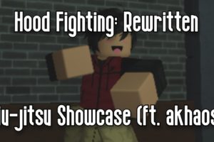 HOOD FIGHTING: REWRITTEN - JIU-JITSU SHOWCASE (ft. akhaos) - ROBLOX