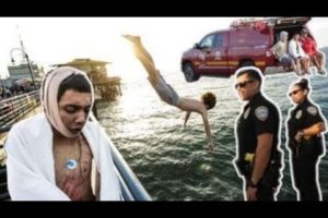 He Almost Died Pier Jumping!