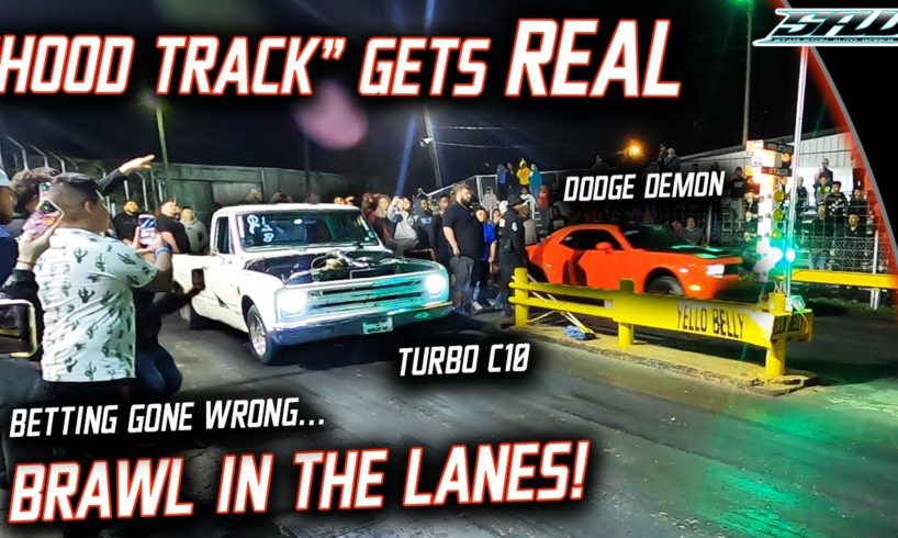 Hood Track Grudge Racing: Fast Trucks, Fist Fights, and Daily Drivers! (Things Get ROWDY)