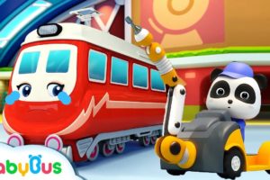 Little Panda Rescues Super Train | Thomas Train | Nursery Rhyme | Baby Songs | BabyBus