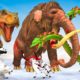 Mammoth Elephant VS T-rex Dinosaur Hydra Attack Cow Cartoon Polar Bear Rescue Mammoth Animal Fight