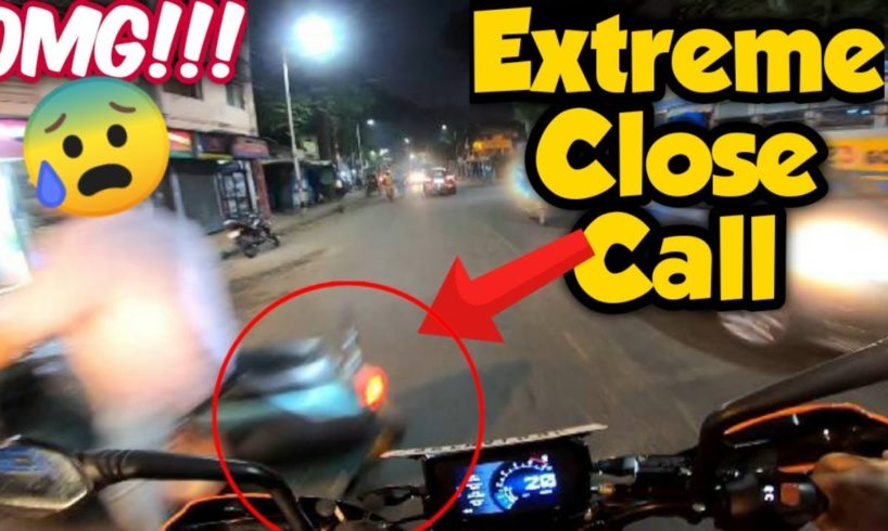 Near Death close call by bike on the road...???