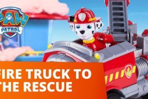 PAW Patrol - Marshall and his Fire Truck to the Rescue! - Toy Episode
