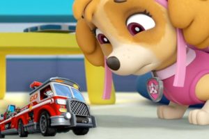 PAW Patrol Mission Paw - Mighty Pups Rescues Mission Firefighter Truck Marshall - Fun Pet Kids Games