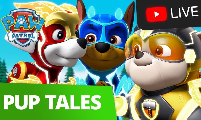? PAW Patrol Moto Pups, Dino Rescue, Mighty Pups and MORE! 24/7 Pup Tales Episodes