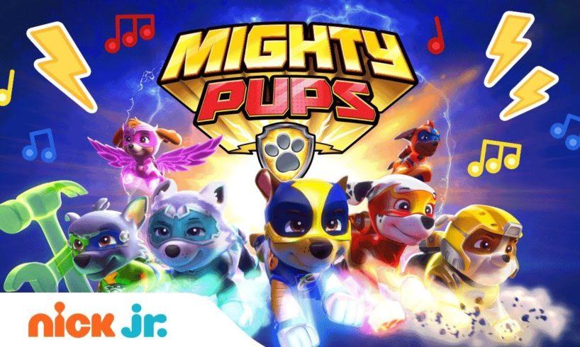 PAW Patrol’s Mighty Pups ? Theme Song | Music Video | Stay Home #WithMe | Nick Jr.