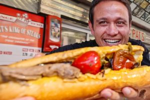 Philly Cheesesteak Tour - 5 FAMOUS STEAKS TO EAT!! | American Fast Food in Philadelphia!
