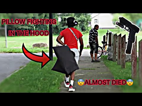 Pillow Fighting In The Hood (Almost Died)