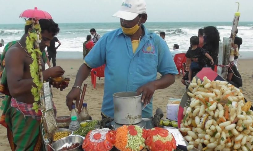 Puri Beach ka Special Jhal Muri ( Spicy Puffed Rice ) | 20 RS Plate | Indian Street Food