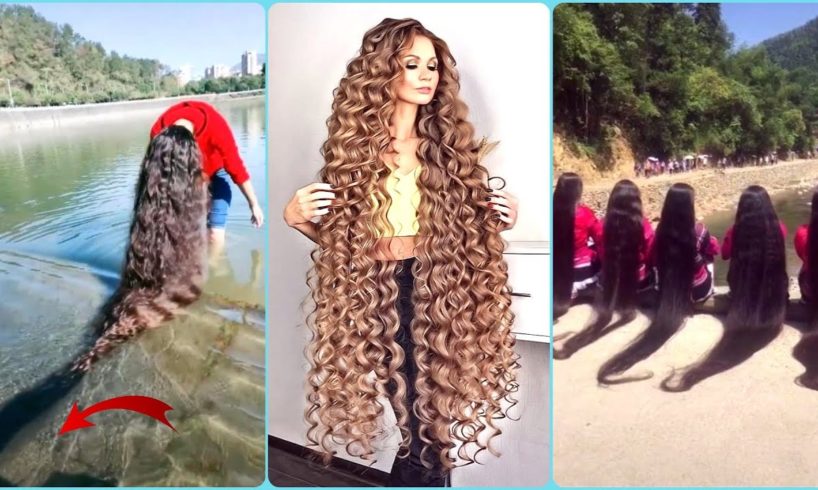 Rapunzel in Real Life 2020 ? Extremely Very Long Hair Girls! Amazing hair! People are awesome