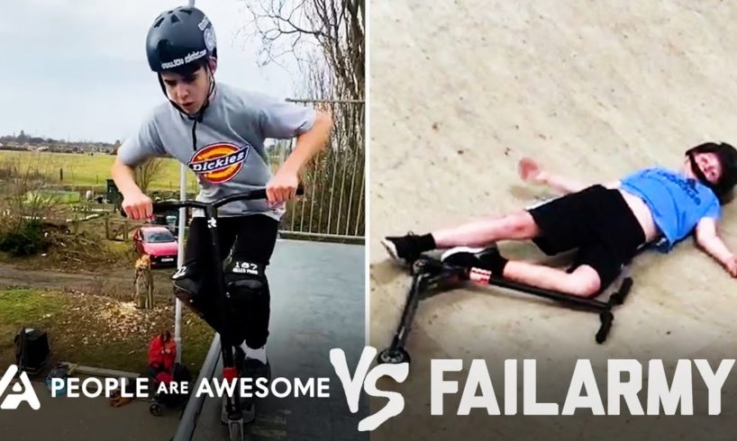 Rooftop Scooter & Other Dangerous Wins Vs. Fails | People Are Awesome Vs. FailArmy