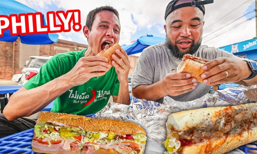 The Ultimate PHILADELPHIA FOOD TOUR!! Hoagies, Cheese Steak + Best Local Philly Food!!