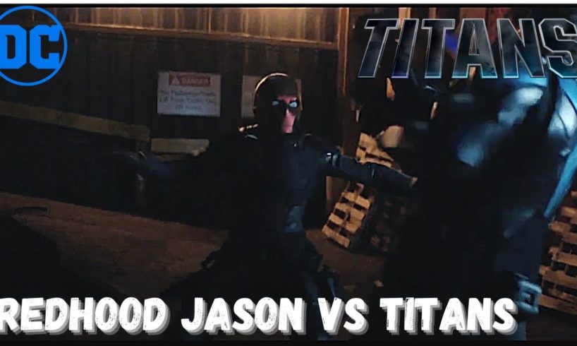 Titans Season 3 Episode 2 Ending Scene || "Redhood Jason Vs . Titans" Fight Scene