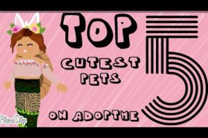 Top 5 cutest pets on Adoptme