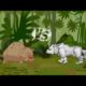 Wild Boar vs Wolf || Animal Fighting Animation